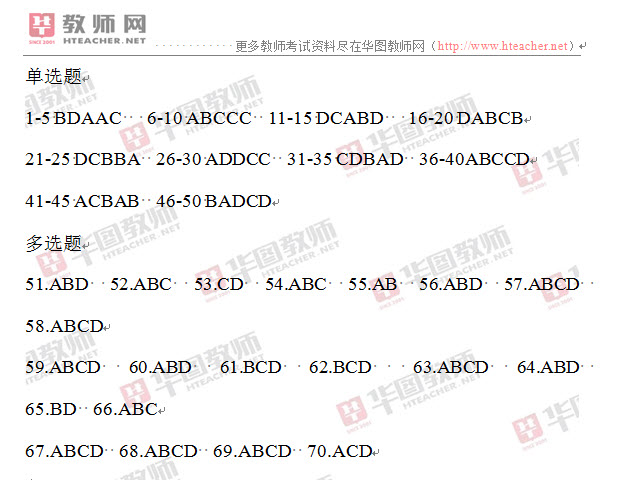 笔试试题，教综试题，南昌教师招聘